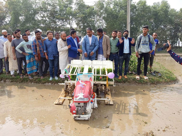 দক্ষিণ সুরমায় কৃষি প্রণোদনার বোরো হাইব্রিড ধান চাষাবাদের উদ্বোধন