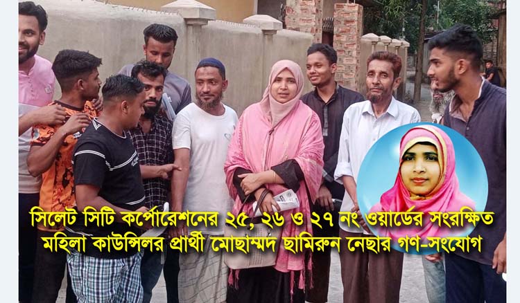 কায়স্থরাইল এলাকায় ছামিরুন নেছার গণ-সংযোগ