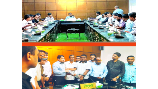 জেলা প্রশাসকের সাথে সিলেট বিভাগীয় অনলাইন প্রেসক্লাবের নেতৃবৃন্দের মতবিনিময়