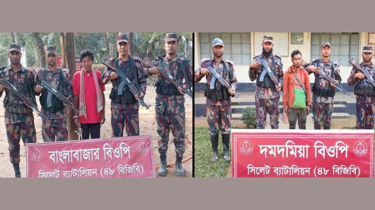 বছরের প্রথম দিনে সিলেট সীমান্তে আ ট ক দুই ভারতীয় নাগরিক