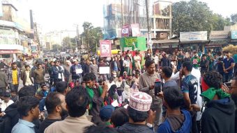 হাদি হত্যার বিচার চেয়ে সিলেটে আজও বিক্ষোভে ইনকিলাব মঞ্চ