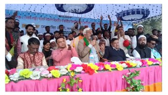 আওয়ামীলীগ শত্রু নয়, একসাথে মুক্তিযুদ্ধ করেছি’: শাল্লায় নাছির চৌধুরী