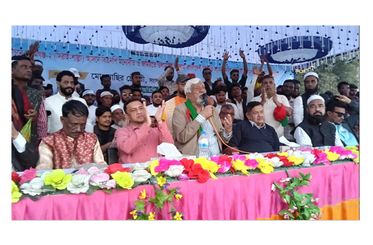 আওয়ামীলীগ শত্রু নয়, একসাথে মুক্তিযুদ্ধ করেছি’: শাল্লায় নাছির চৌধুরী