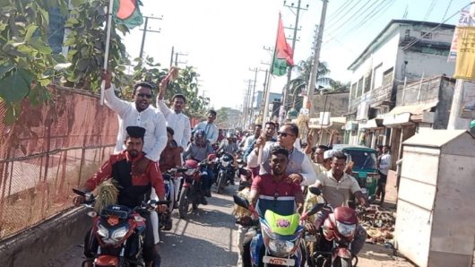 দিরাইয়ে নেতাকর্মীদের ঢল : ফুলেল শুভেচ্ছায় সিক্ত বীর মুক্তিযোদ্ধা নাছির উদ্দিন চৌধুরী